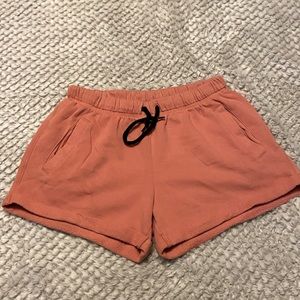 PINK lounge shorts with pockets